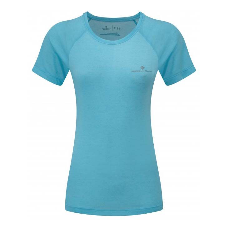 Camiseta Manga Corta Mujer Ronhill Women's Momentum S / S Tee Azul