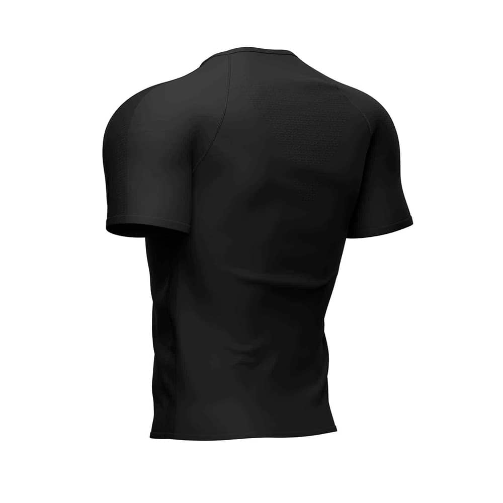 Camiseta Compressport Entrenamiento Manga Corta Negra