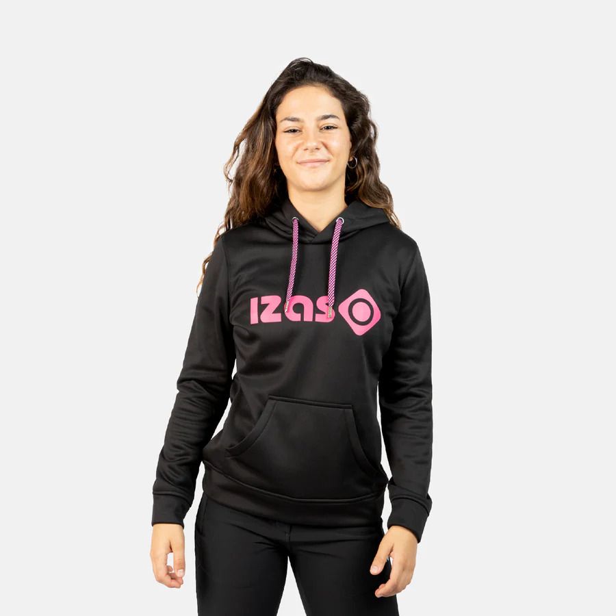 Sudadera Duero w Izas Negro Fucsia