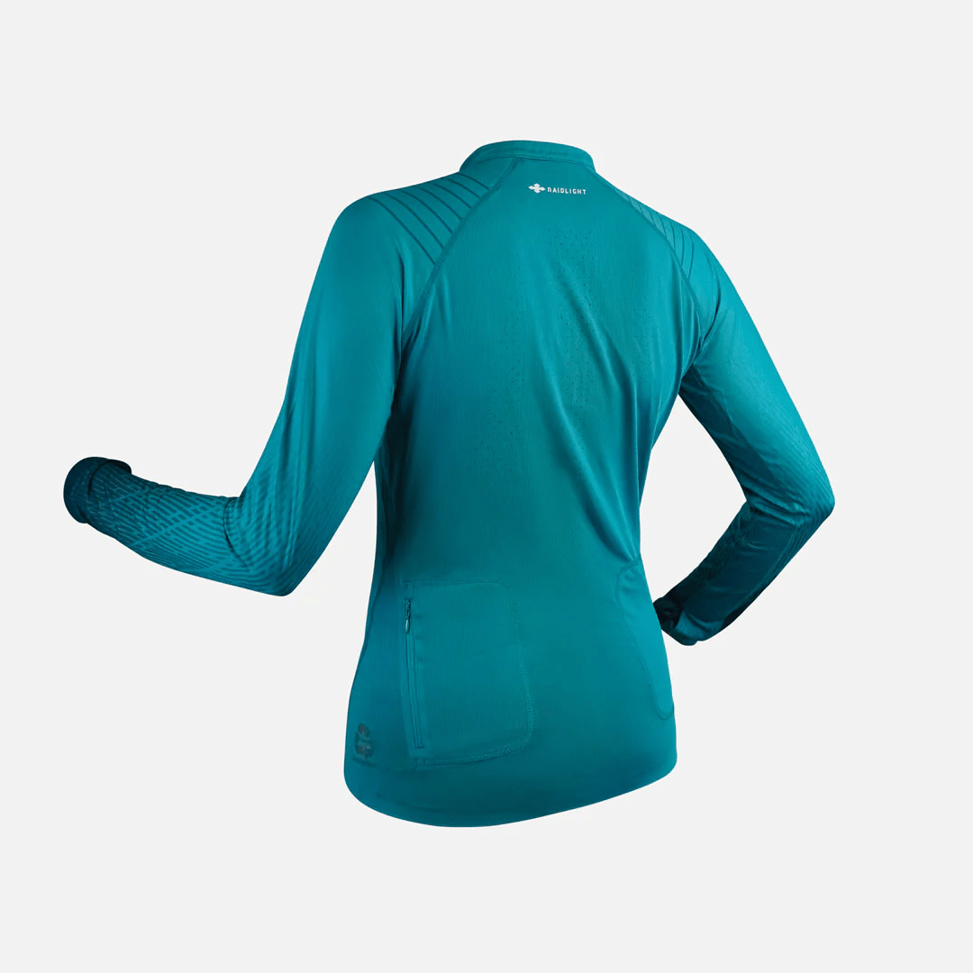 GLLWT02_M61_R-LIGHT_LONG_SLEEVE_TOP_02 Camiseta de trail Raidlight manga larga R-Ligth azul para Mujer