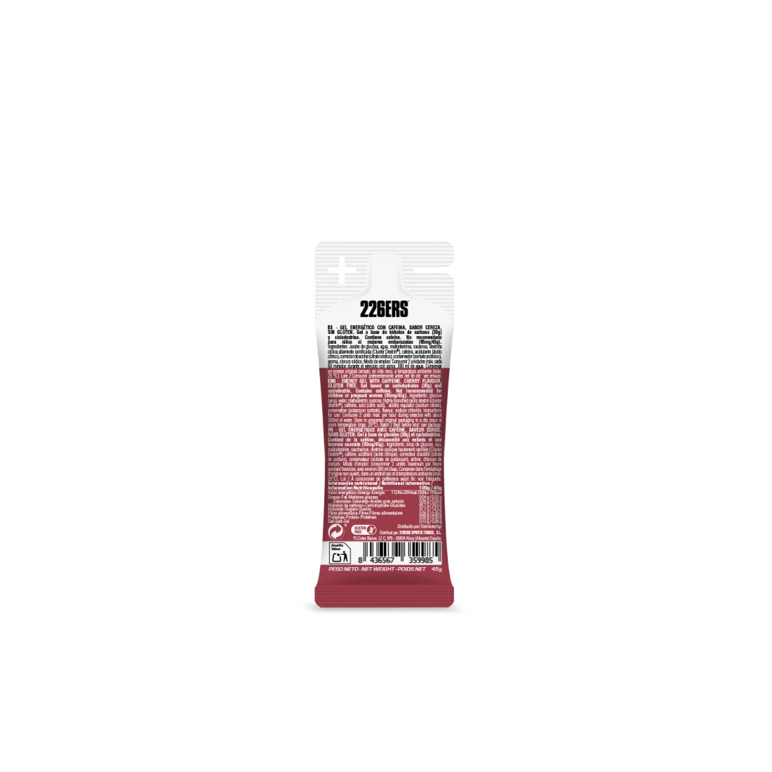 High Energy Gel XS Cereza con 95mg cafeína