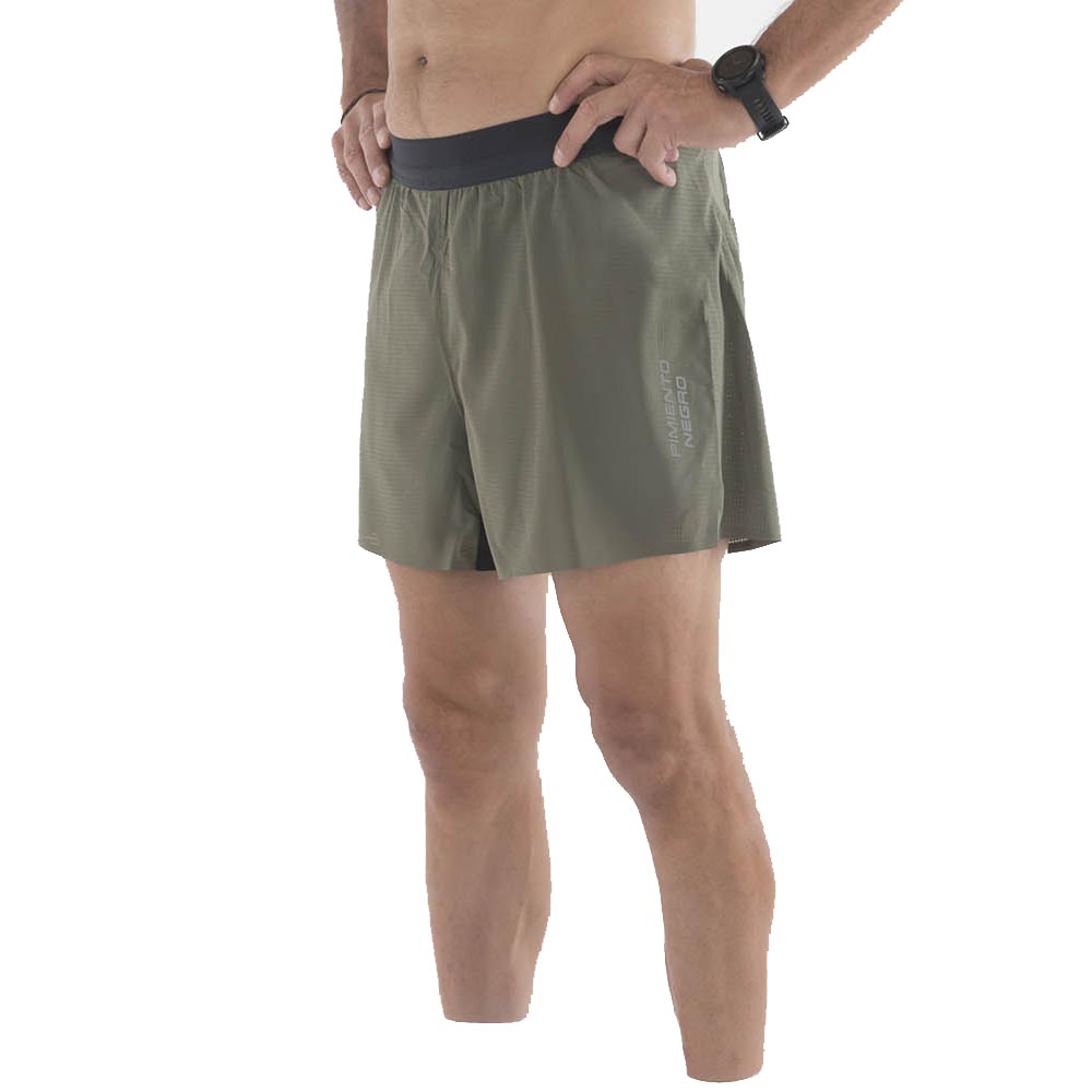 Pantalón Corto Técnico Pimiento Negro - Color Vino Khaki