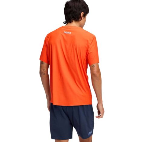 Camiseta Manga Corta HOKA Airolite Naranja