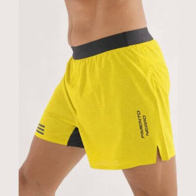 Pantalón Corto Técnico Pimiento Negro - Color Amarillo